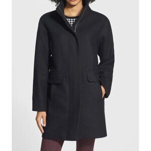 NWT VINCE CAMUTO Womens Black Wool Blend Cocoon Coat Sz XL